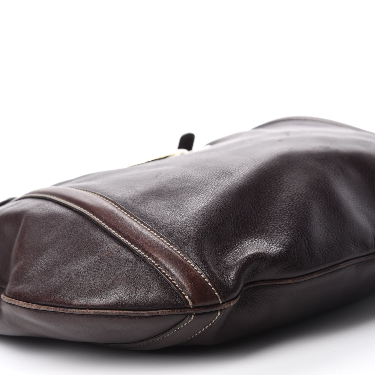 Gucci Calfskin Medium Britt Tote Dark Brown 6 of 14