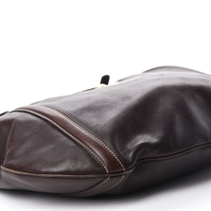 Gucci Calfskin Medium Britt Tote Dark Brown 6 of 14