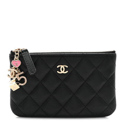 Chanel Lambskin Quilted Casino Coin Purse Black 1 of 8