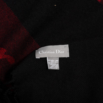 Christian Dior Wool Acrylic Logo Scarf 3 of 3