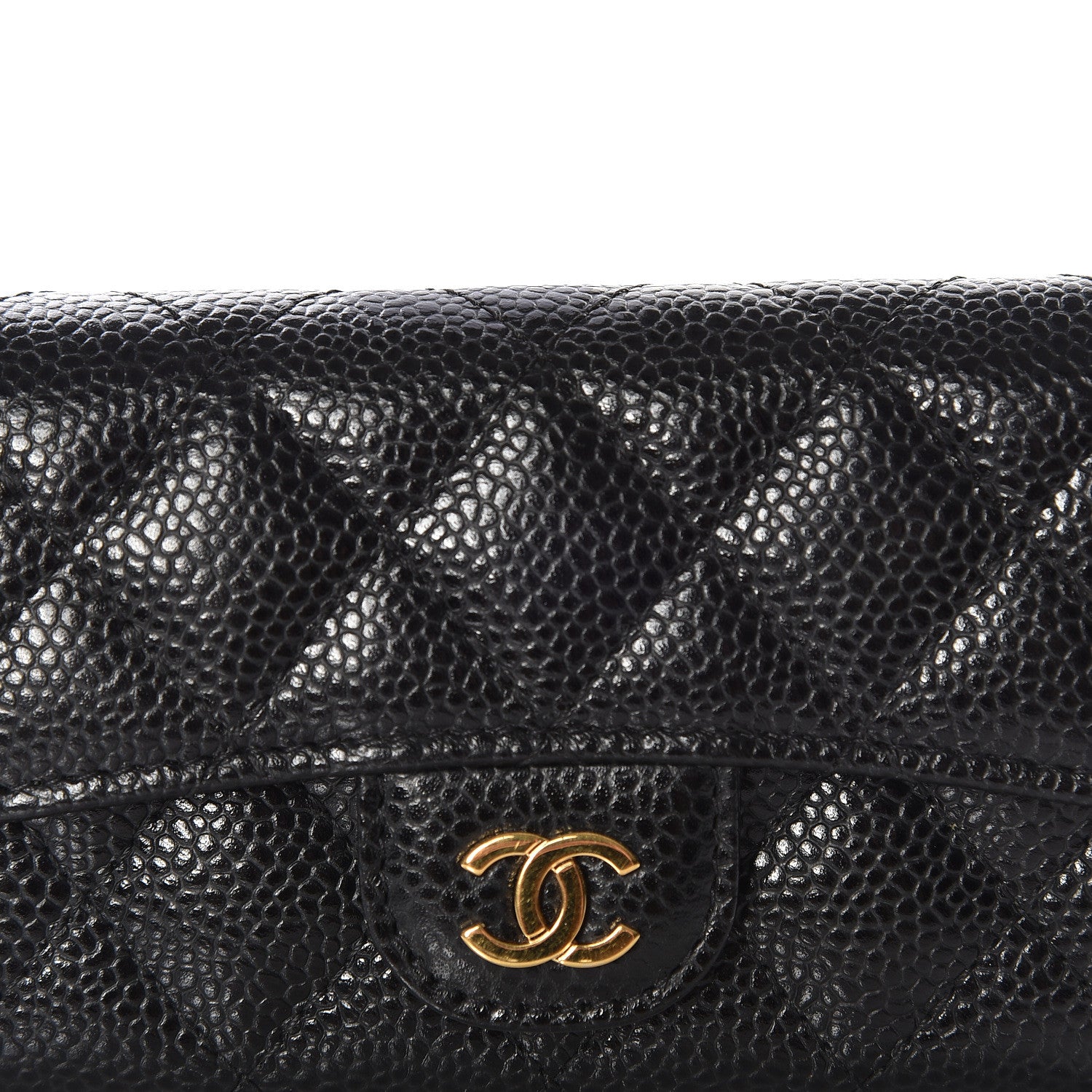 Chanel Caviar Quilted Flap Card Holder Black 10 of 11