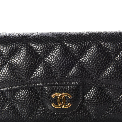 Chanel Caviar Quilted Flap Card Holder Black 10 of 11