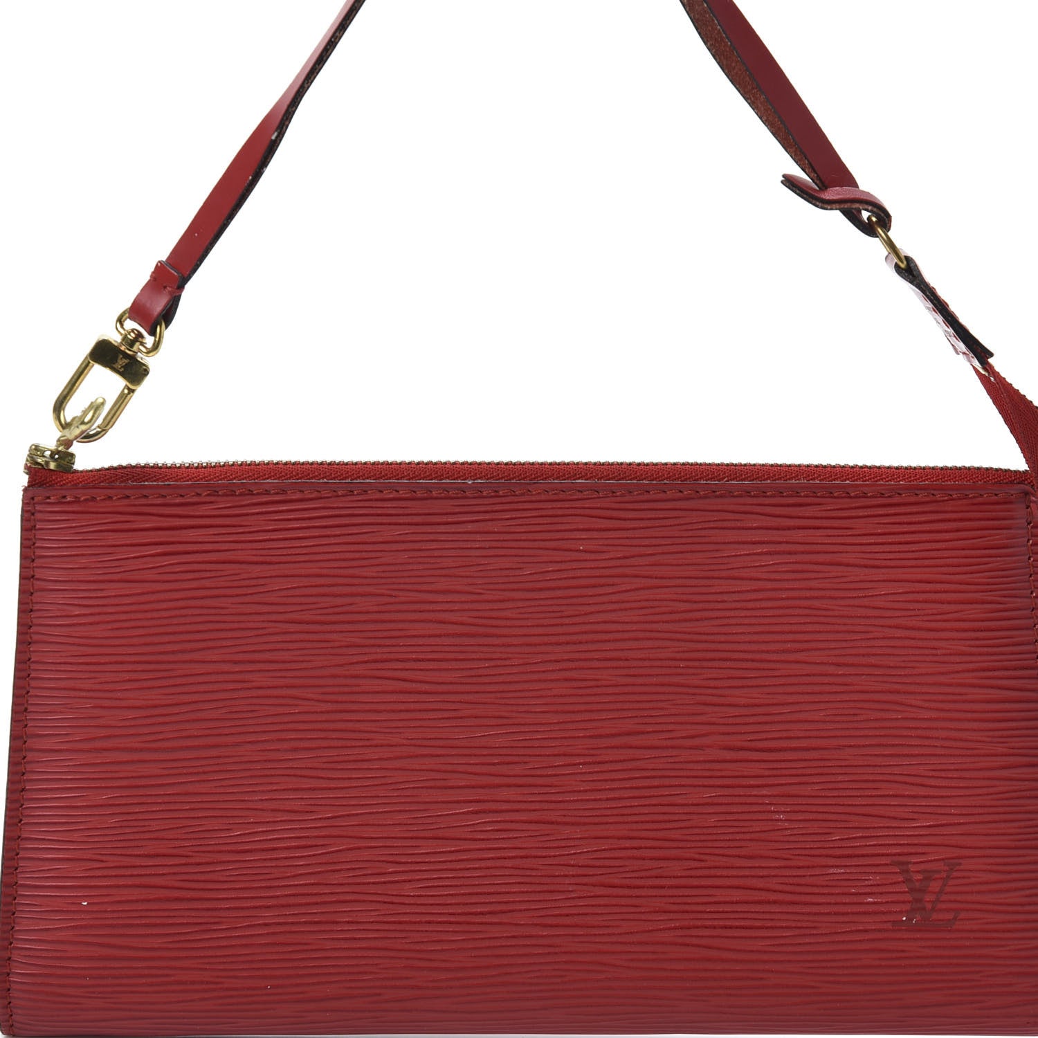Louis Vuitton Epi Pochette Accessories 24 Castillan Red 10 of 10