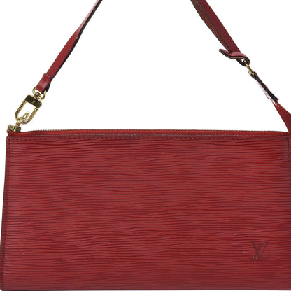 Louis Vuitton Epi Pochette Accessories 24 Castillan Red 10 of 10