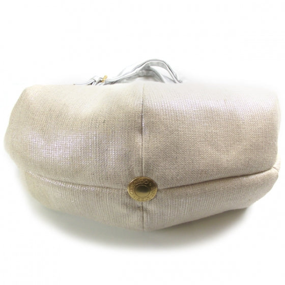 Canvas Oracle Hobo Metallic Silver