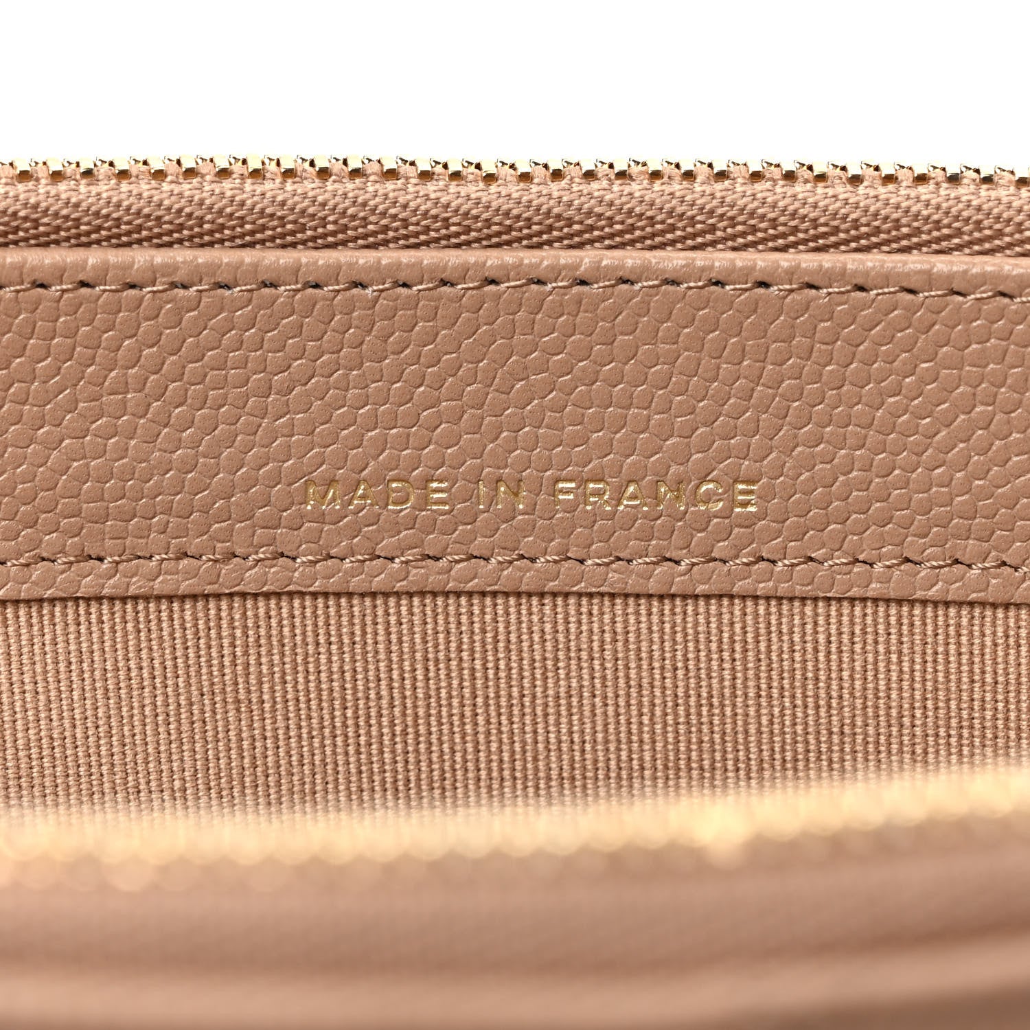 Chanel Caviar Quilted Small Clutch With Chain Beige 7 of 10