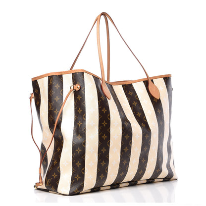 Louis Vuitton Monogram Rayures Neverfull XL 3 of 12