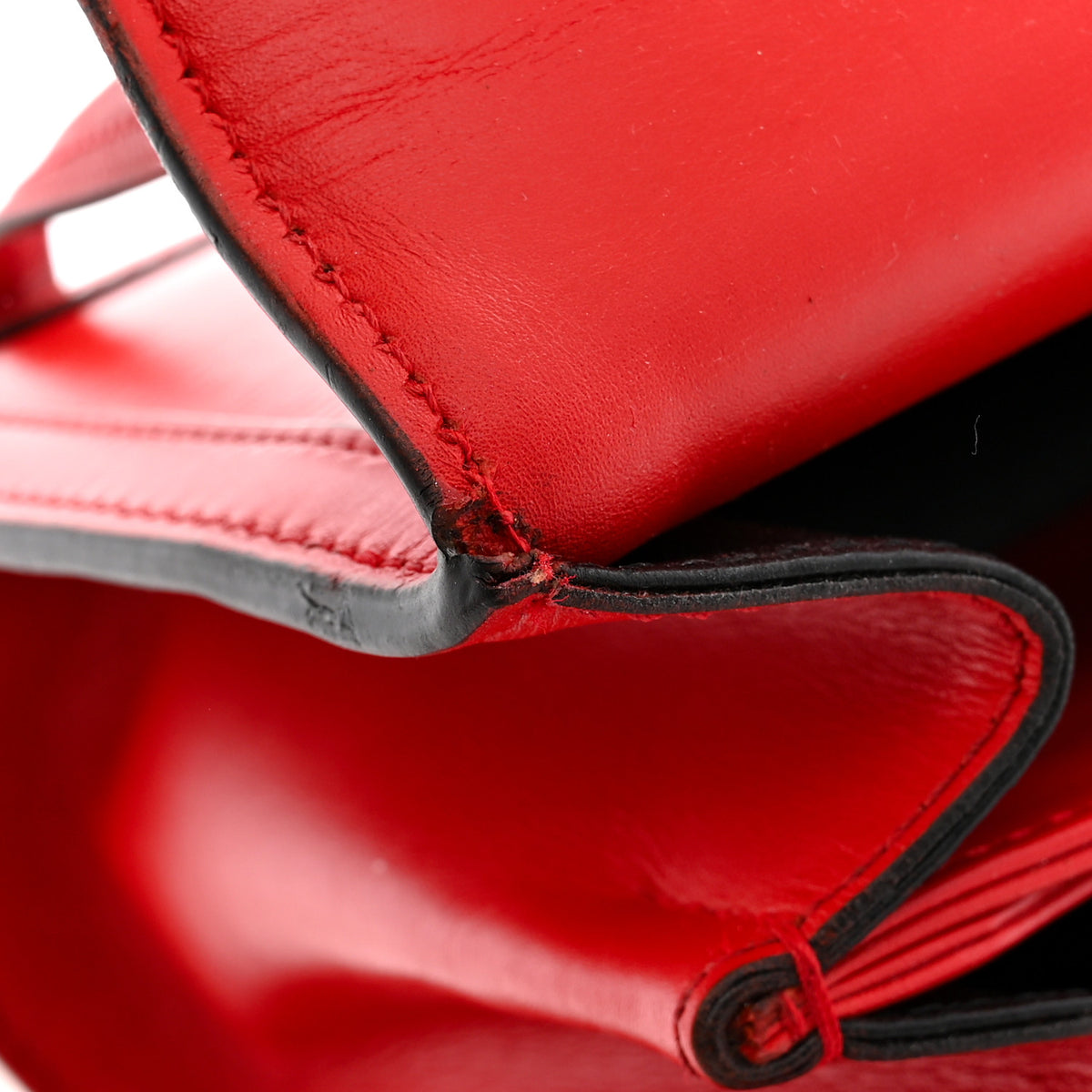 Loewe Calfskin Medium Barcelona Shoulder Bag Red 11 of 14