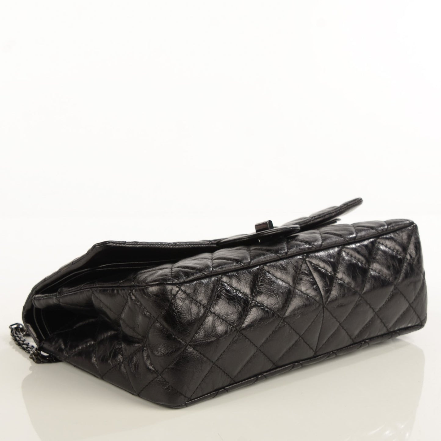 Metallic Calfskin 2.55 Reissue 227 Flap Black