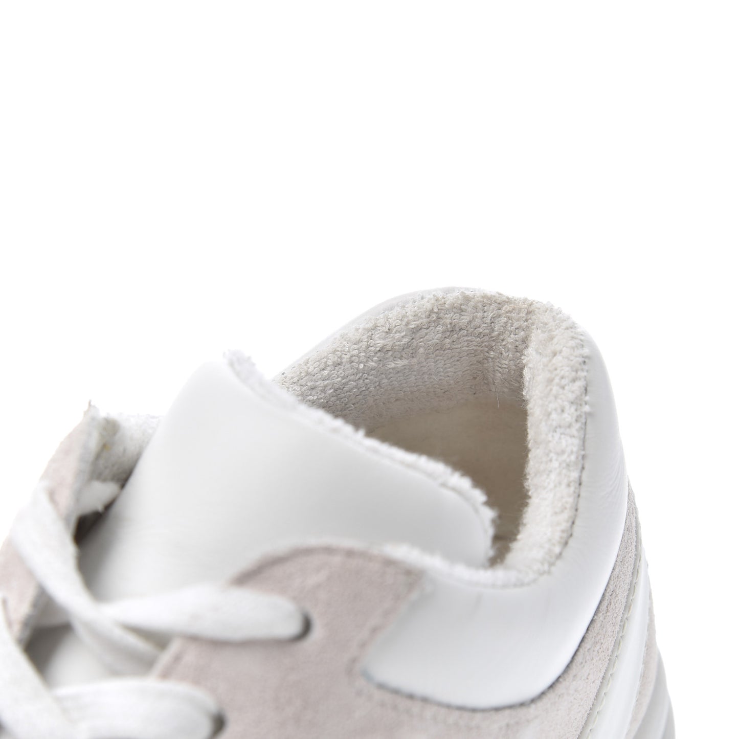 Suede Calfskin CC Sneakers 38.5 Pink White