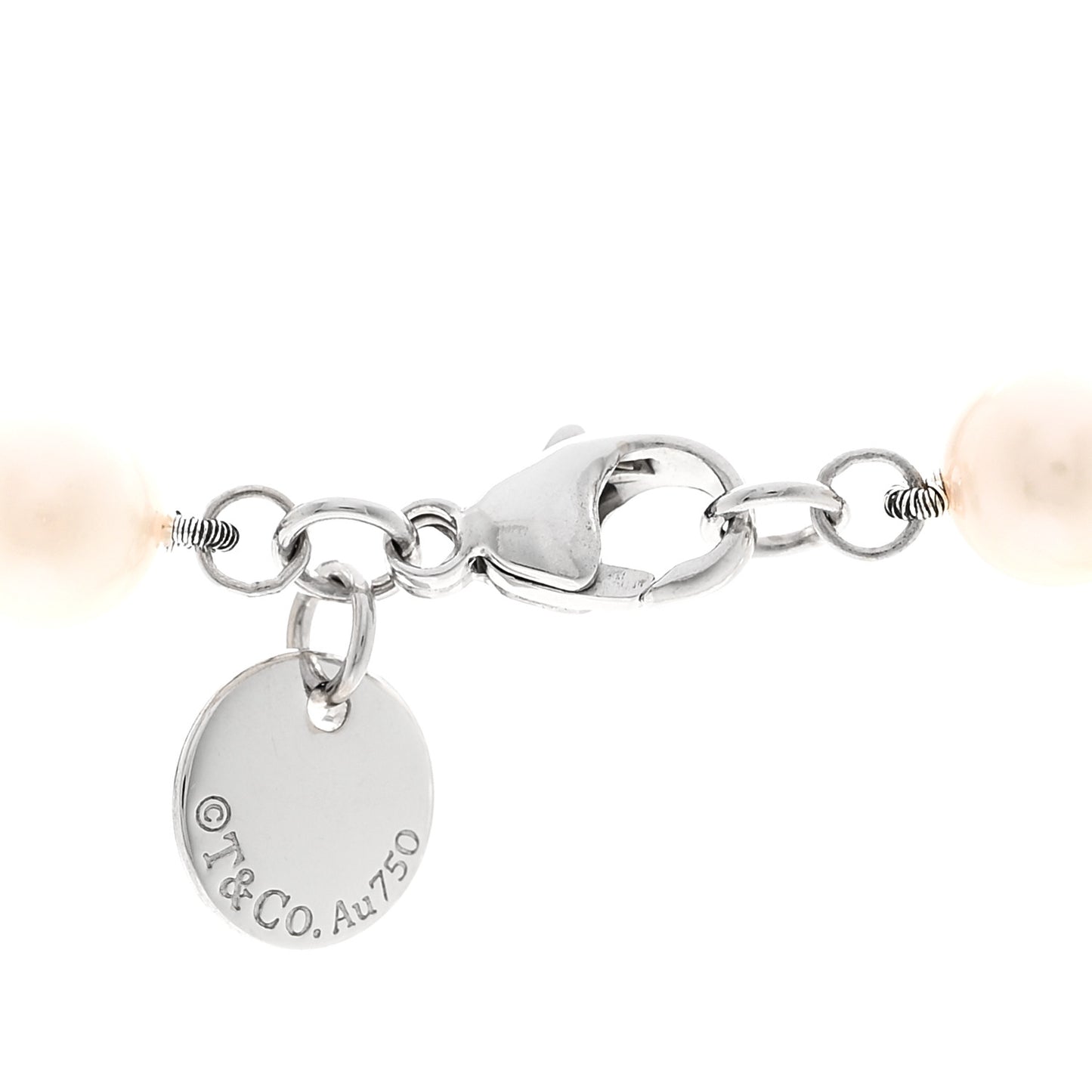 18K White Gold Akoya Cultured Pearl 7-7.5mm Essential Necklace