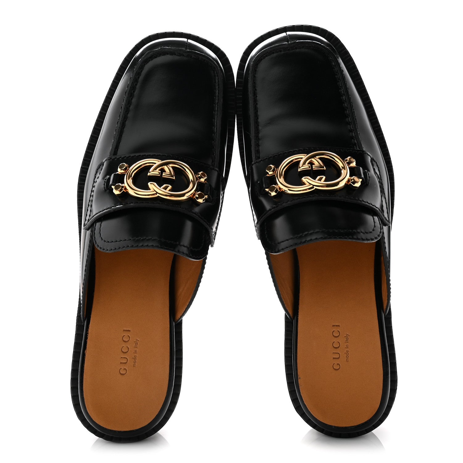 Gucci Spice Lux Womens Interlocking G Slippers 40 Black 5 of 10