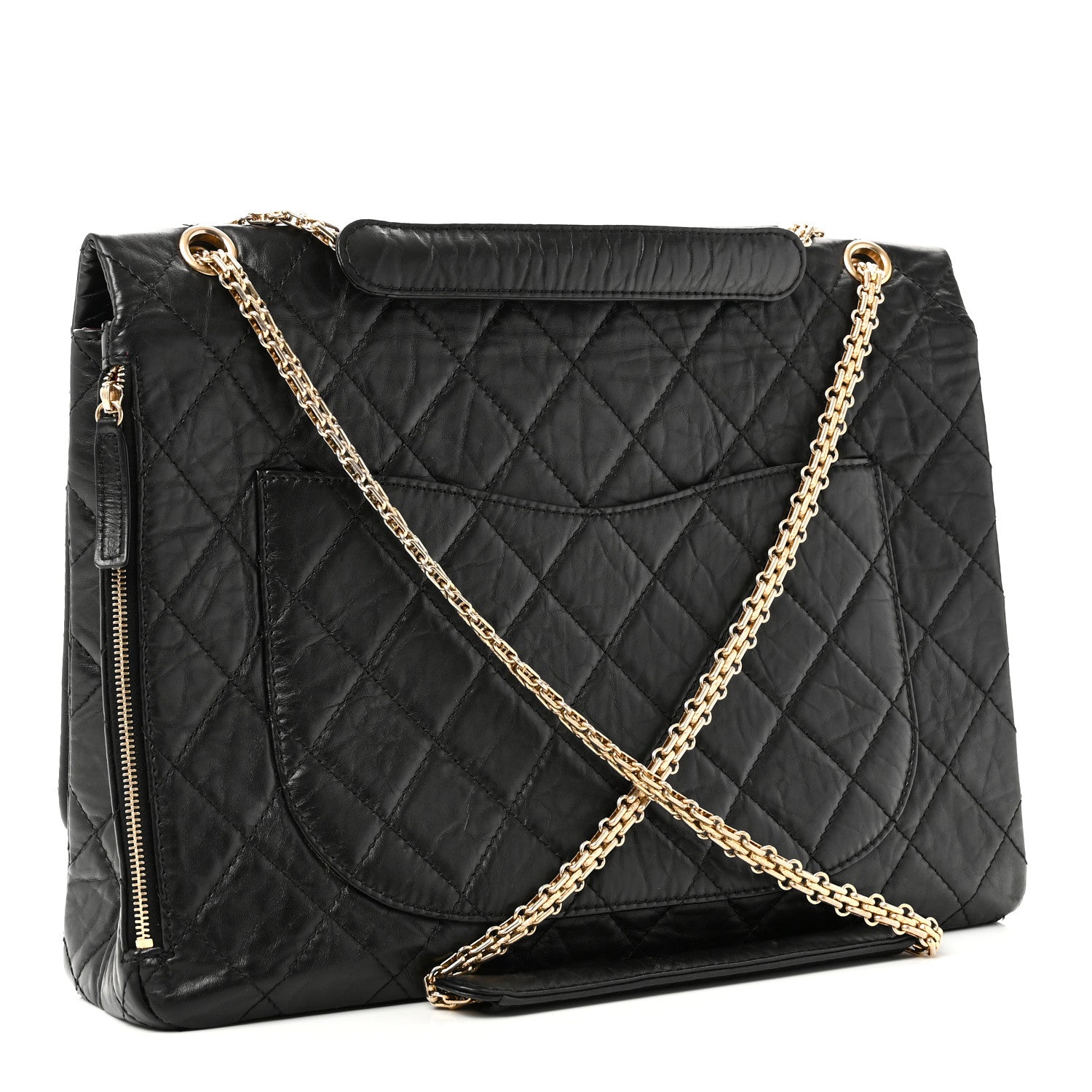 Chanel Aged Calfskin Quilted 2.55 Reissue 228 Flap Black 3 of 10