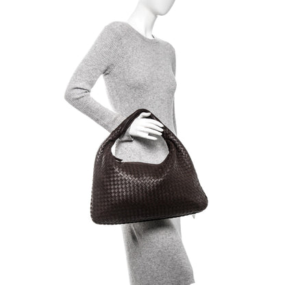 Bottega Veneta Nappa Intrecciato Large Veneta Hobo Ebano 2 of 8