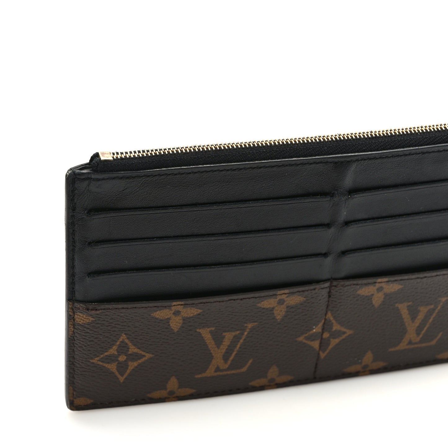 Monogram Slim Purse Black