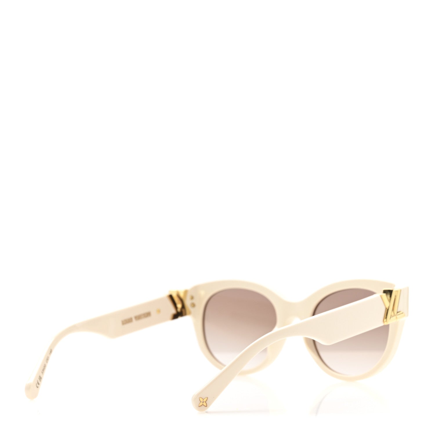 Louis Vuitton Acetate Round Sunglasses Z2426W Ivory 4 of 8