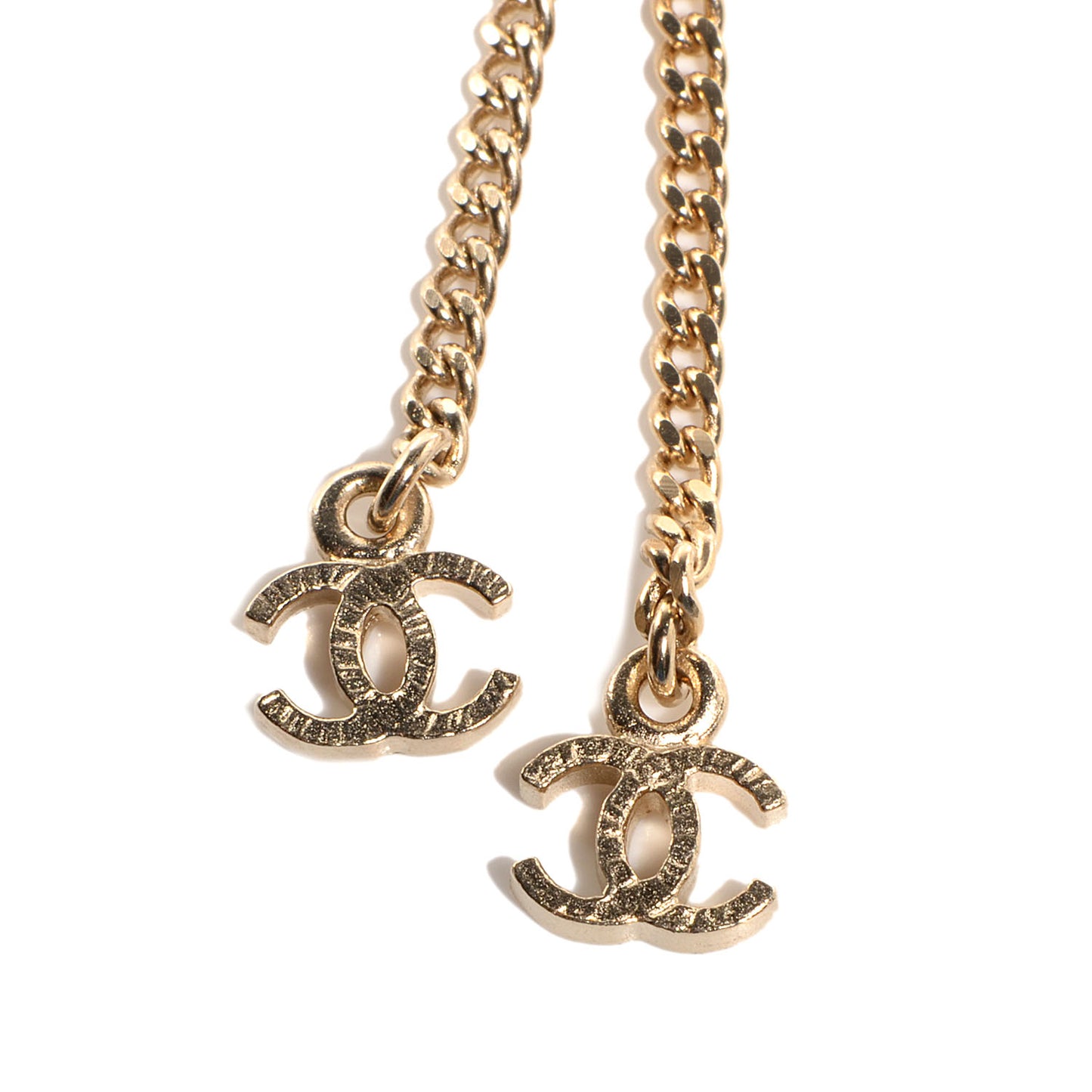 Pearl Resin CC Necklace Gold