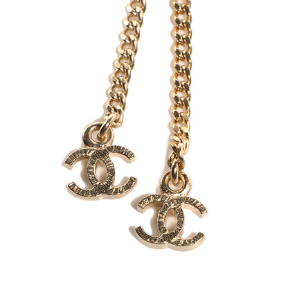 Chanel Pearl Resin CC Necklace Gold 6 of 7