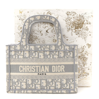 Christian Dior Oblique Mini Book Tote Grey Multicolor 12 of 12