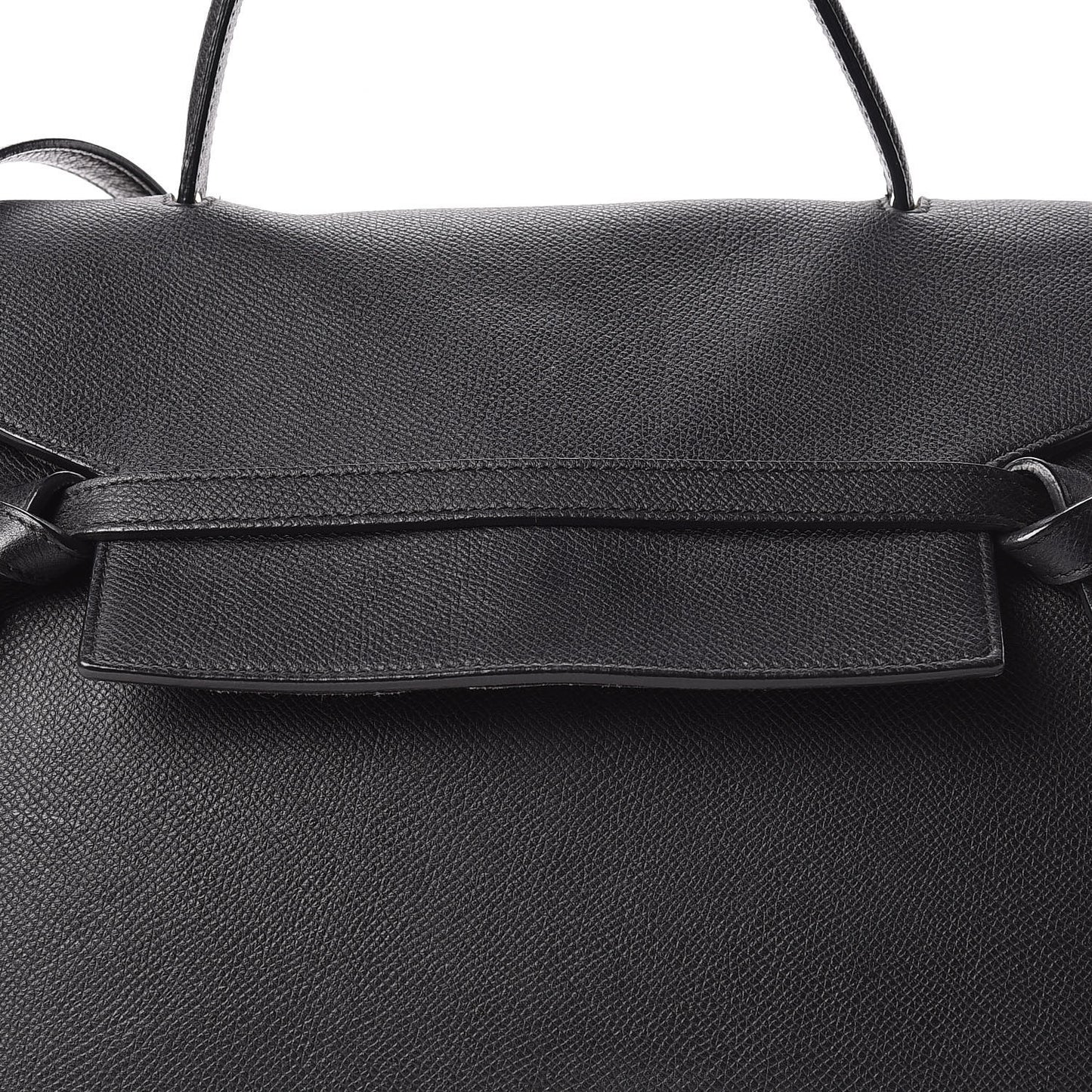 Grained Calfskin Mini Belt Bag Black