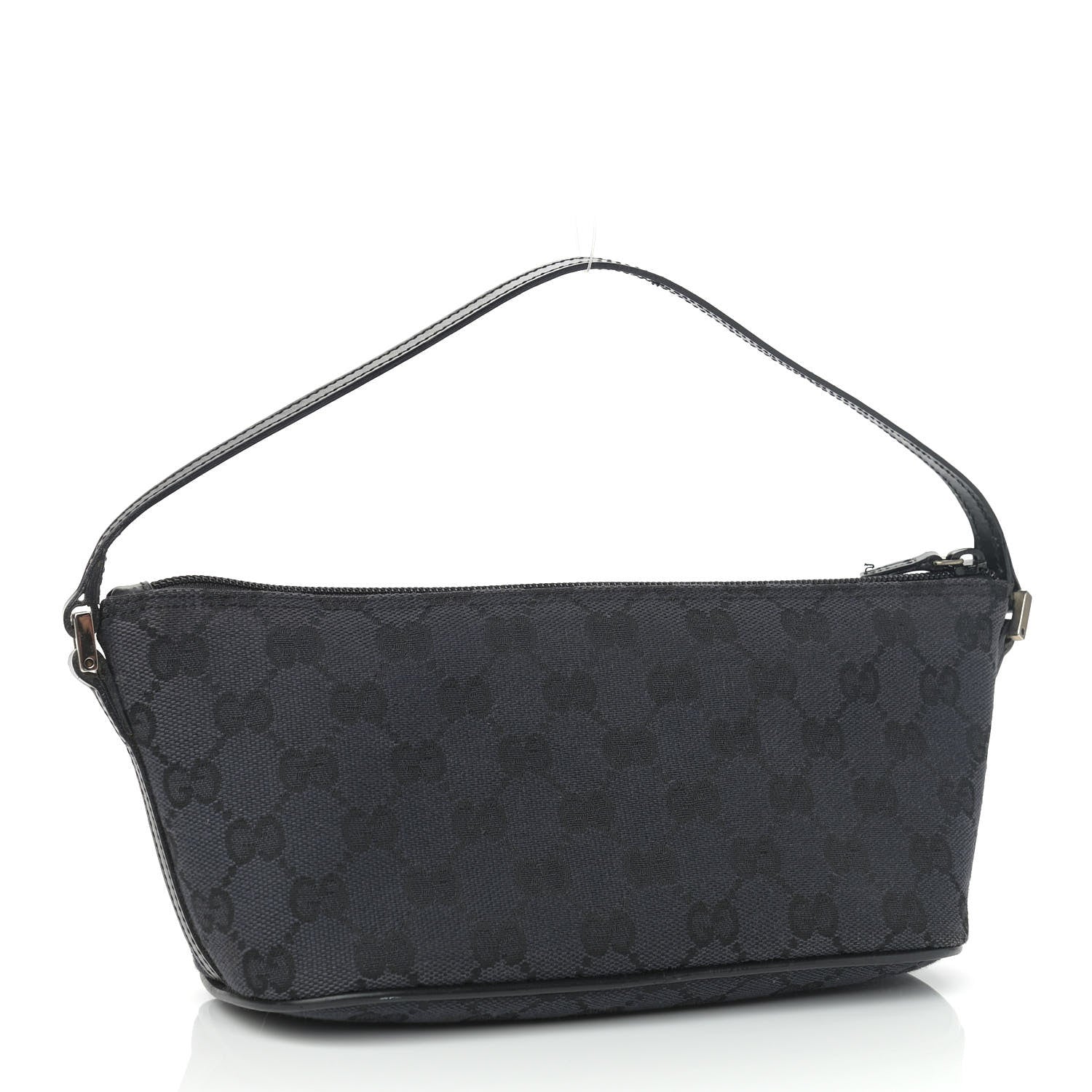 Gucci Monogram Web Boat Pochette Black 3 of 11
