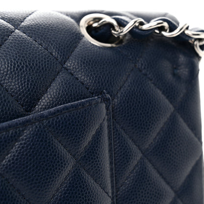 Chanel Caviar Quilted Medium Double Flap Navy 13 of 13