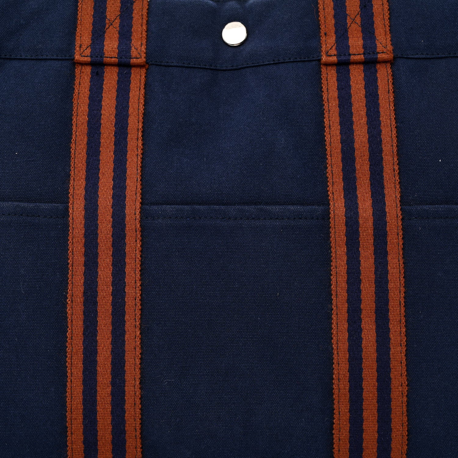 Hermes Canvas Herline GM Tote Navy 8 of 13