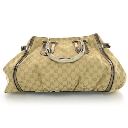 Gucci Monogram Pop Bamboo Top Handle Tote 3 of 9