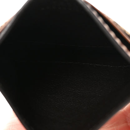 Gucci GG Supreme Monogram Calfskin Card Holder Beige Ebony Cuir 5 of 6