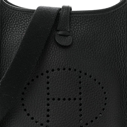 Hermes Taurillon Clemence Evelyne TPM Black 8 of 11