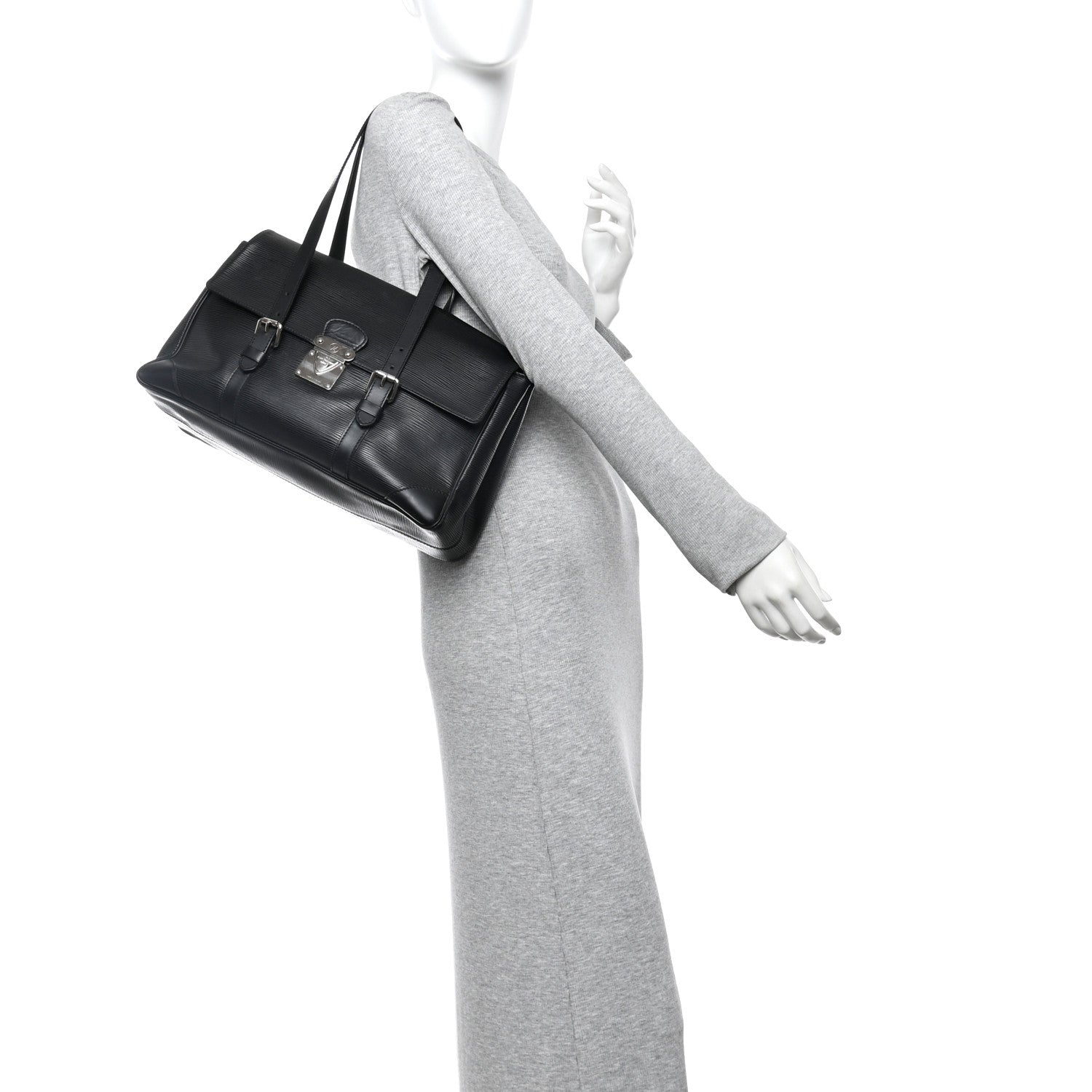 Louis Vuitton Epi Segur MM Black 3 of 27
