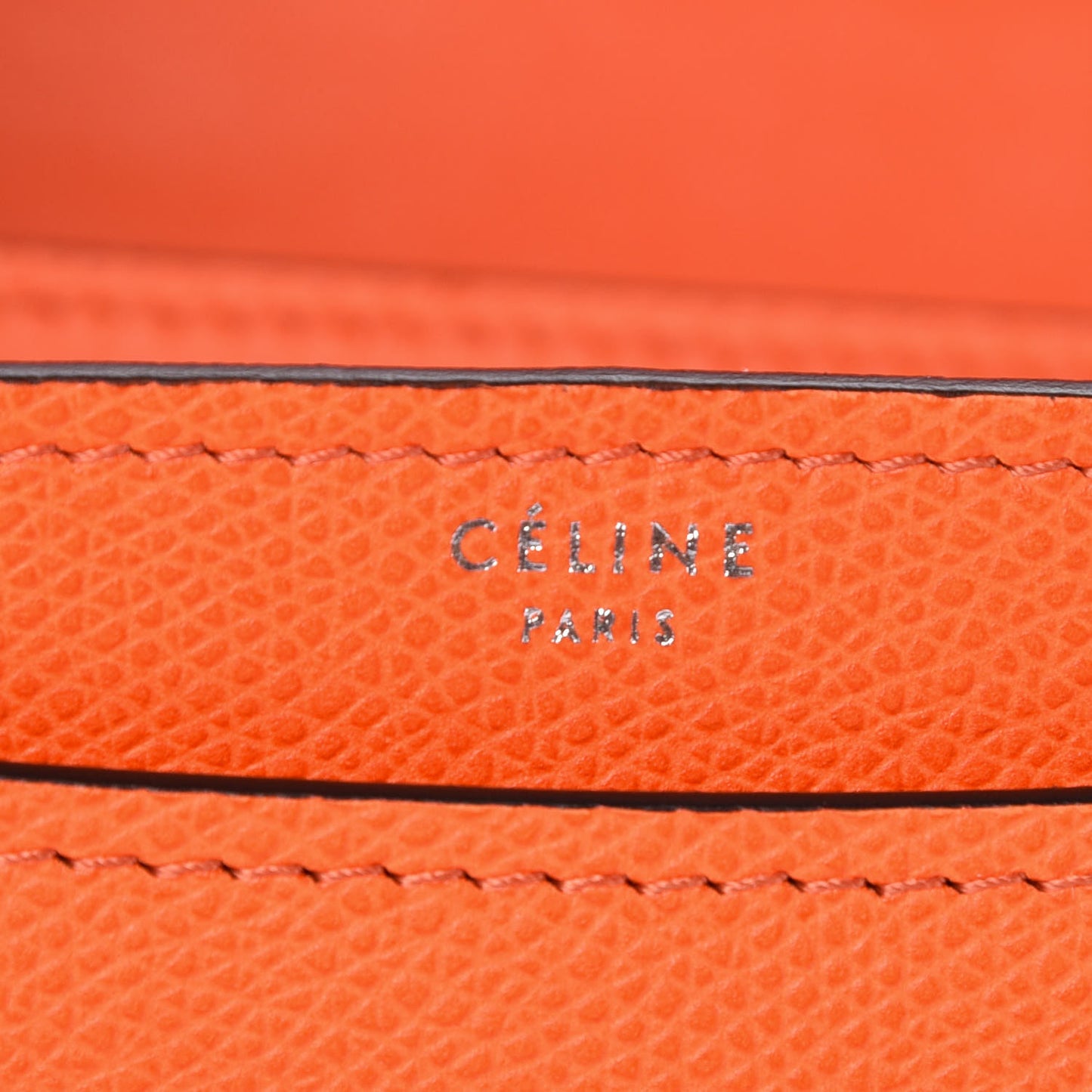 Baby Grained Calfskin Medium Case Flap Orange
