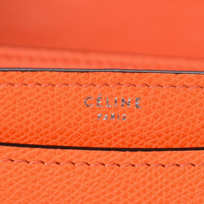 Celine Baby Grained Calfskin Medium Case Flap Orange 6 of 9