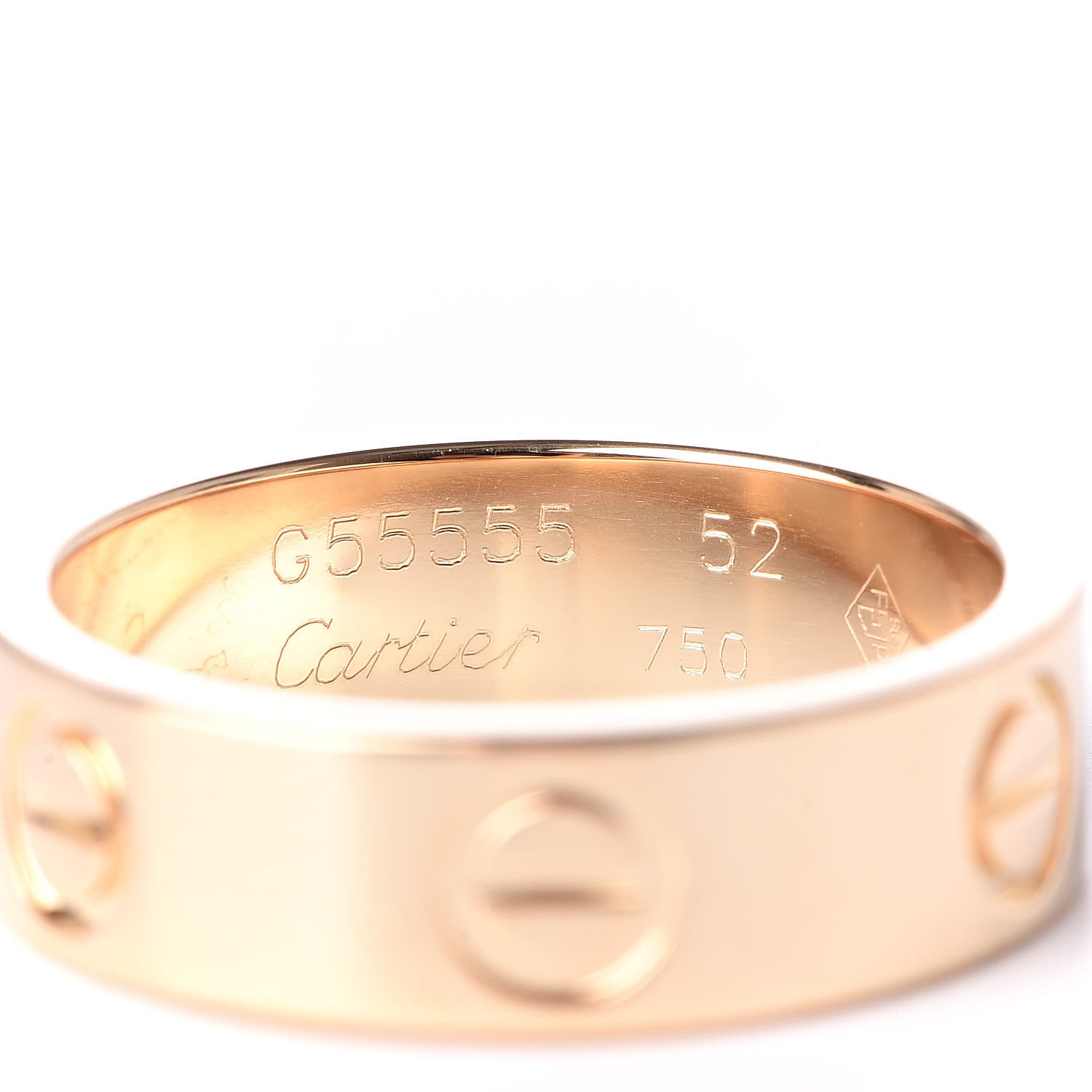 Cartier 18K Yellow Gold 5.5mm LOVE Ring 52 6 4 of 4