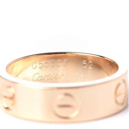 Cartier 18K Yellow Gold 5.5mm LOVE Ring 52 6 4 of 4