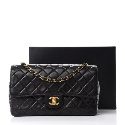Chanel Lambskin Quilted Medium Single Flap Black 12 of 12