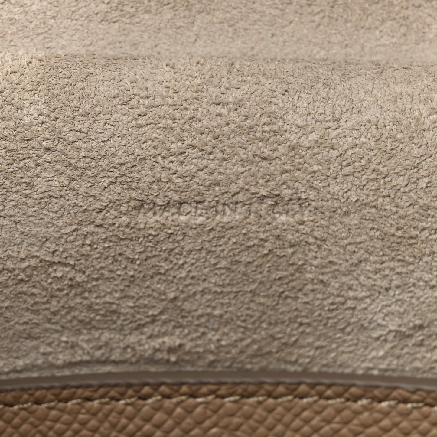 Grained Calfskin Micro Belt Bag Light Taupe