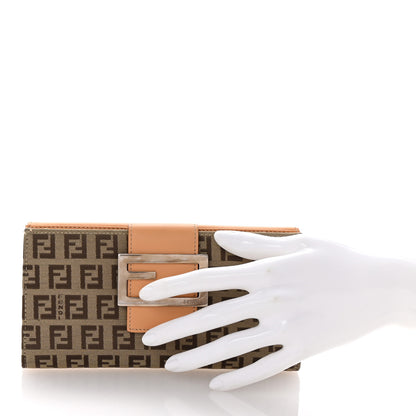 Fendi Zucchino Forever Continental Wallet Toro Natural 2 of 8