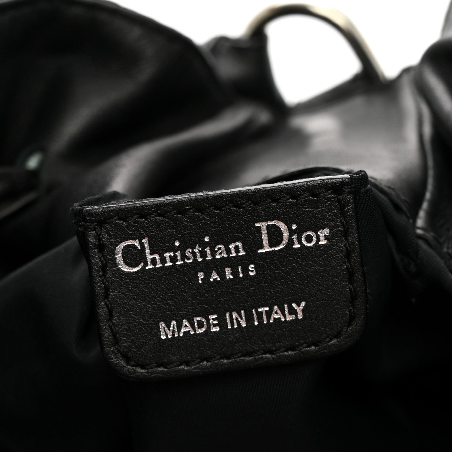 Christian Dior Nylon Monogram Lovely Hobo Black 5 of 10