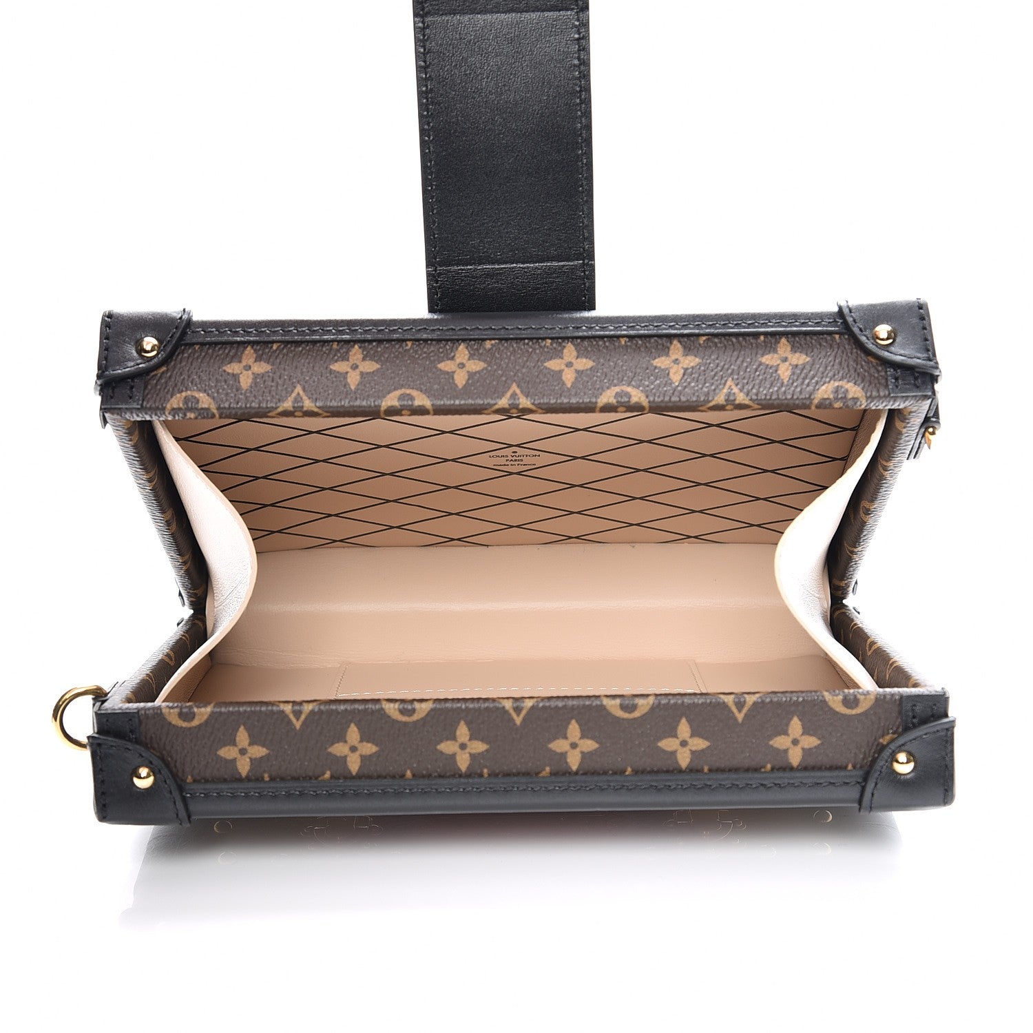Louis Vuitton Reverse Monogram Kabuki Petite Malle Black 5 of 8