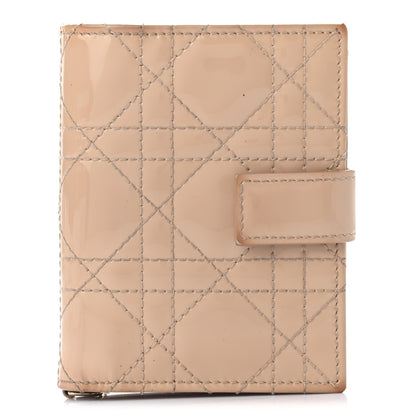 Christian Dior Patent Cannage Lady Dior Eden Wallet Beige 1 of 10