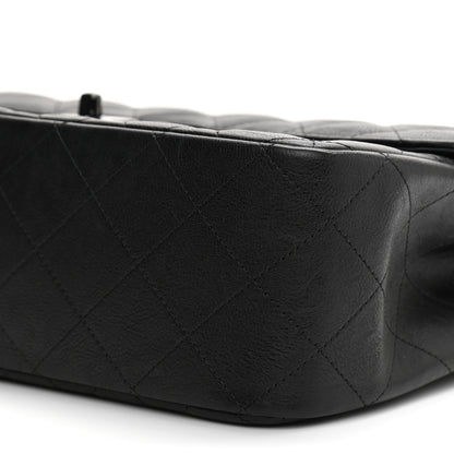 Chanel Crumpled Calfskin Quilted Jumbo Double Flap So Black 10 of 12