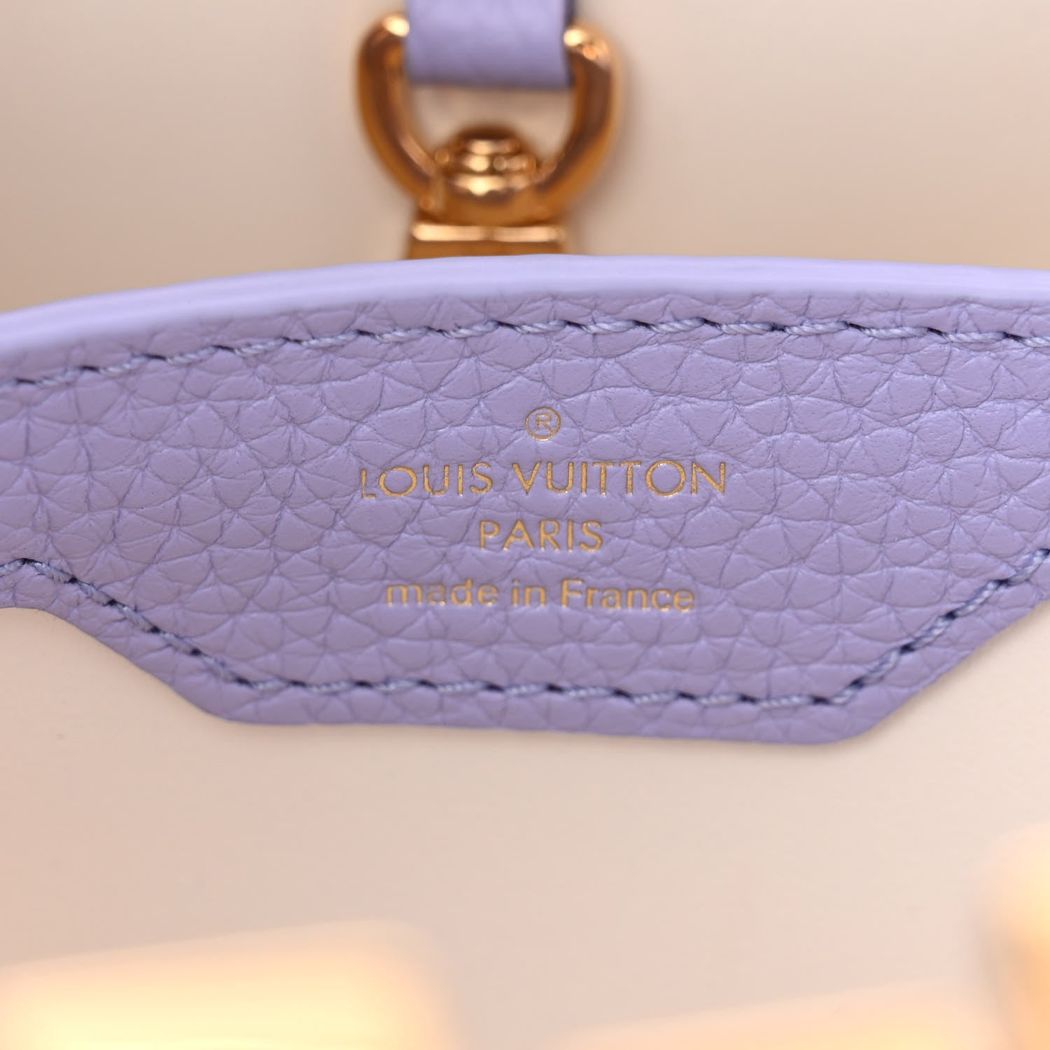 Louis Vuitton Taurillon Kintsugi Capucines BB Iris 6 of 10