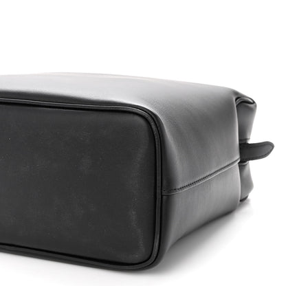 Celine Lambskin Small Soft Cube Satchel Black Burgundy 9 of 9