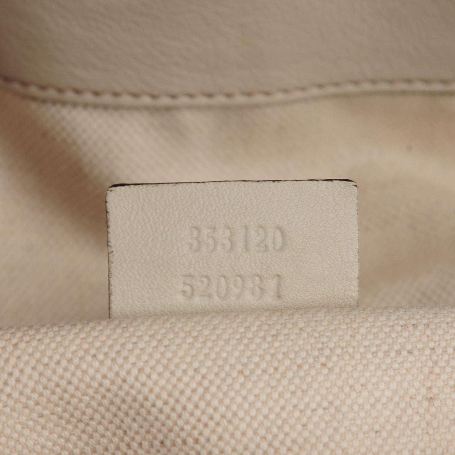 Gucci Guccissima Medium Bree Foldover Tote Off White 7 of 7