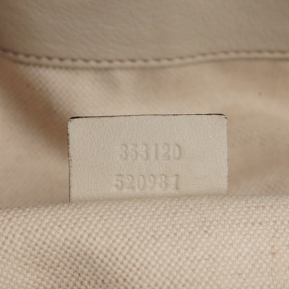 Gucci Guccissima Medium Bree Foldover Tote Off White 7 of 7