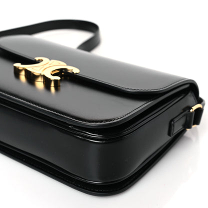 Celine Shiny Calfskin Medium Triomphe Black 9 of 9