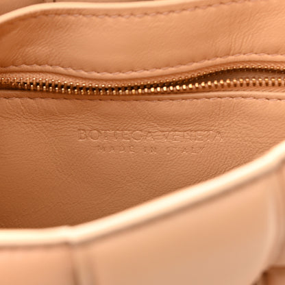 Bottega Veneta Lambskin Maxi Intreccio Padded Chain Cassette Crossbody Bag Almond 5 of 9