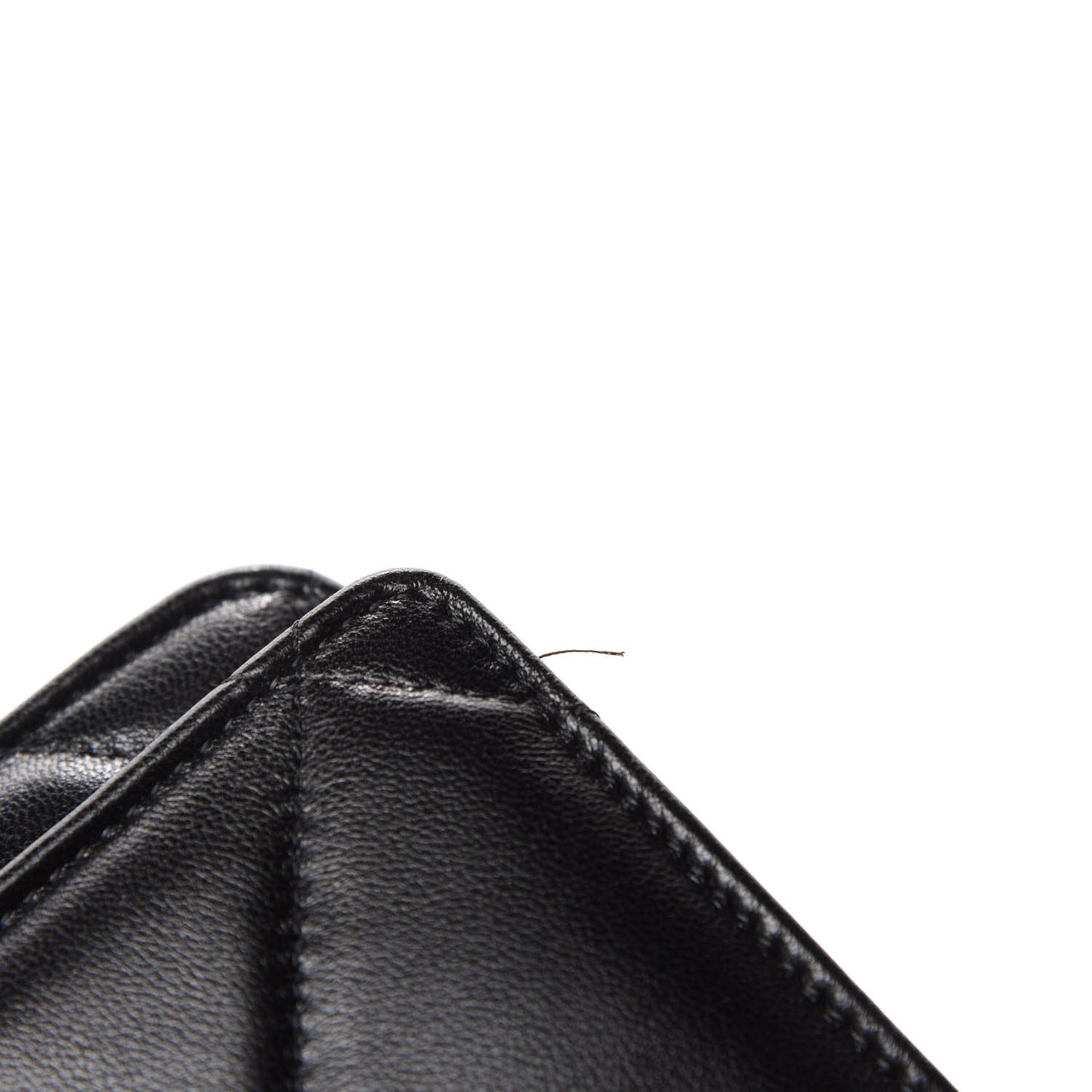 Goatskin Quilted Chanel 19 Wallet On Chain WOC Black