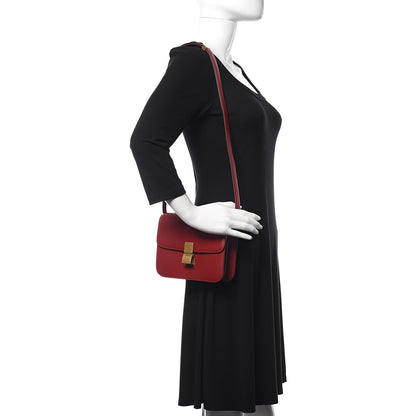 Celine Box Calfskin Teen Classic Box Flap Bag Red 2 of 10